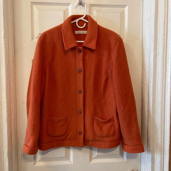 Mayerline wool orange jacket - Picture 5 of 7
